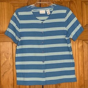 NWOT Vintage Alfred Dunner Top Blouse Size M